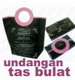 undangan tas pegangan bulat