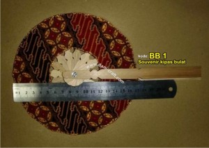 souvenir kipas bulat