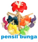 souvenir pensil bunga kering