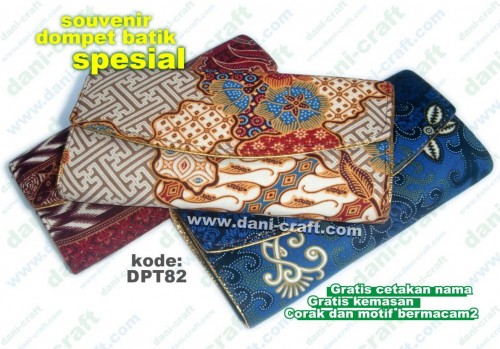 souvenir dompet batik spesial mewah