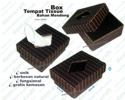 Box Tempat Tissue Bahan Mendong