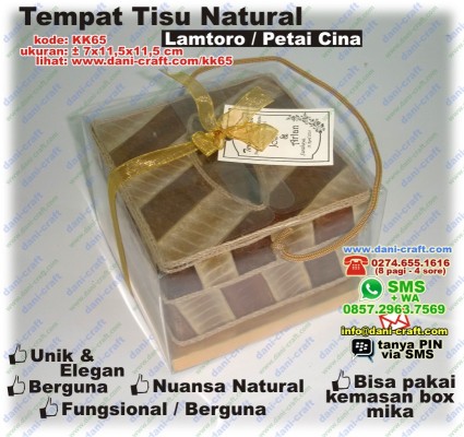 box natural lamtoro tempat tisu