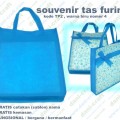 souvenir tas furing puring warna biru TP2