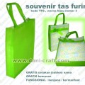 souvenir tas furing puring warna hijau TP2