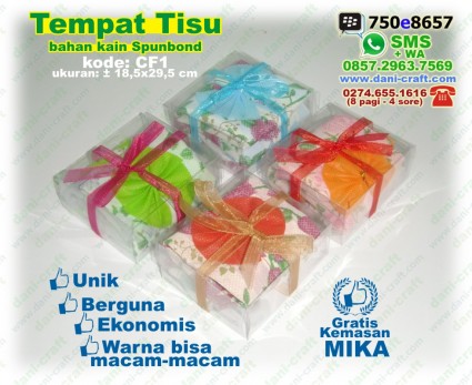 tempat tisu kemasan mika