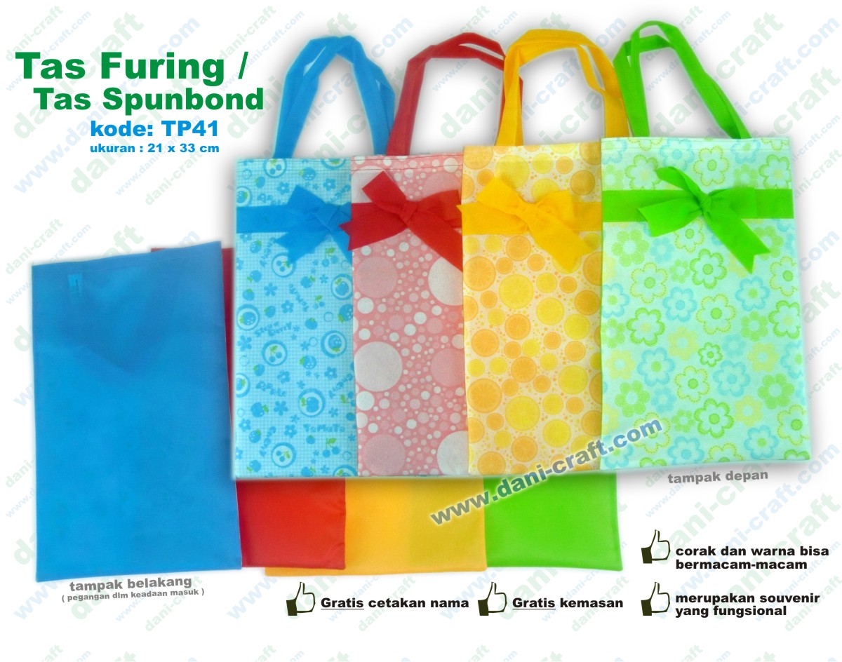 Souvenir Tas Spunbond / Souvenir Tas Furing ukuran HVS