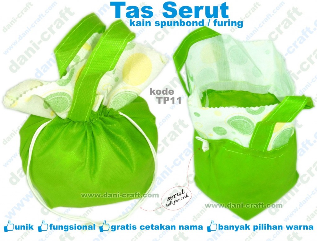 Tas Serut kain Spunbond, Tas Serut Furing (TP11