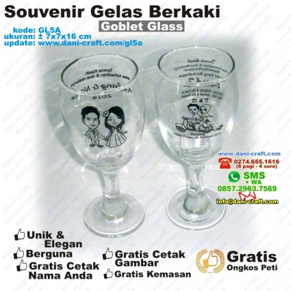 souvenir gelas berkaki