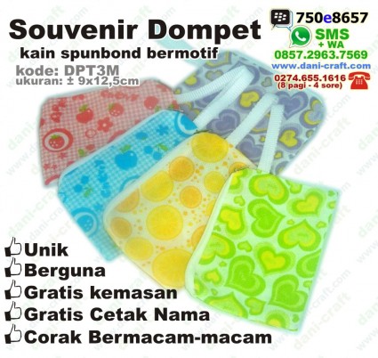 souvenir dompet spunbond furing motif DPT3M