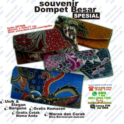 souvenir dompet batik spesial