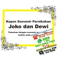 kupon souvenir pernikahan