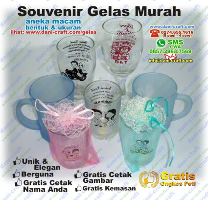 souvenir gelas